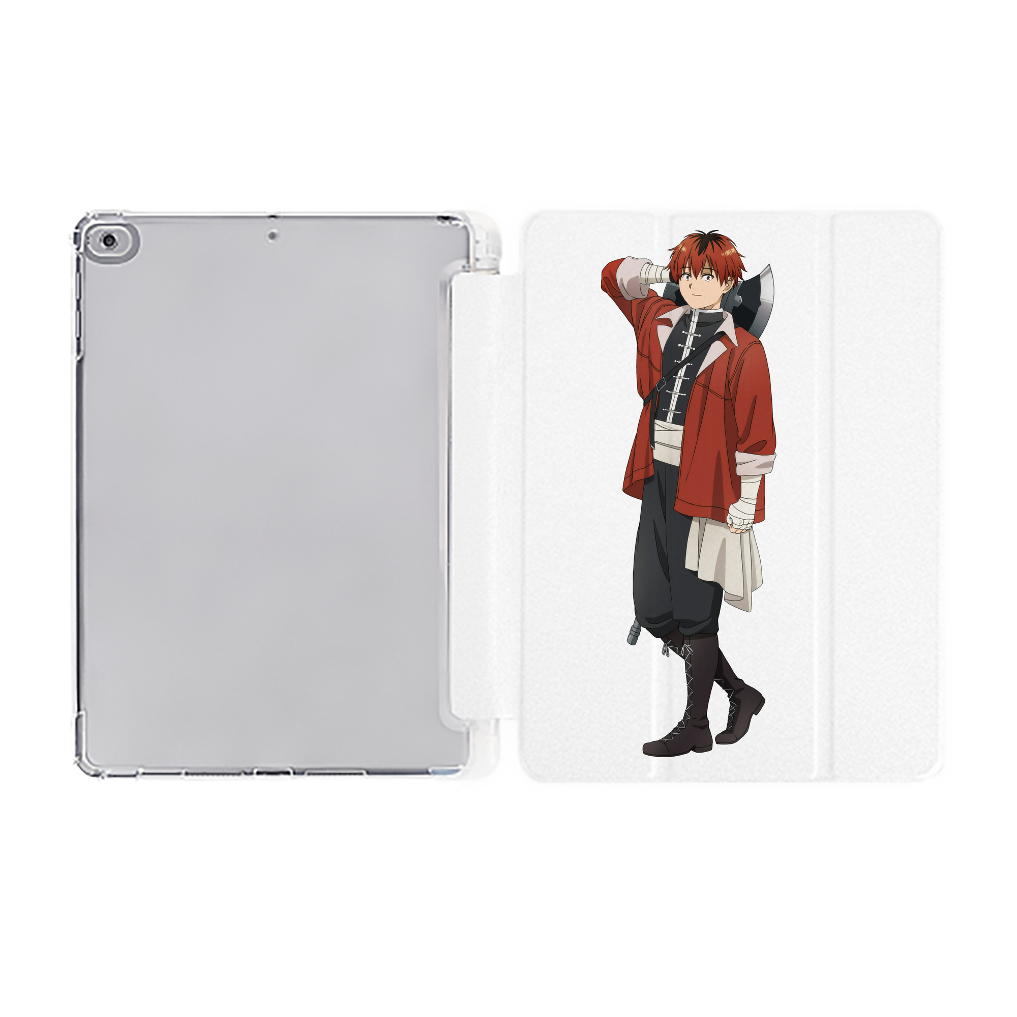 （画像用） 葬送のフリーレン Frieren IPad ケース ペン収納付き 三つ折りスタンド PUレザー×シリコン 対応機種9.5/10.5/10.9インチ